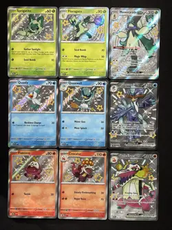 Pokemon TCG Paldean Fates SHiny Promo Full Set Sprigatito Quaxly Fuecoco ++Nm/M - Image 1