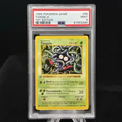 Tangela #66 1st Edition Base Set 1999 Pokemon Game PSA 9 🍃 Grey Stamp - Image 1