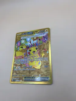 Pokemon TCG Pikachu EX Surging Sparks Holo Hyper Rare Gold 247/191 - Image 2