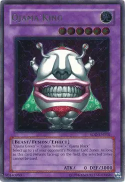 1x (HP) Ojama King - SOD-EN034 - Ultimate Rare - Unlimited Edition YuGiOh - Image 1