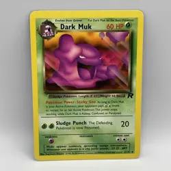Dark Muk 41/82 Team Rocket Pokemon Card (Very Good Condition) - Image 1