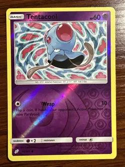 Tentacool Common Reverse Holo Card 60/181 Pokemon TCG Sm-Team Up - Image 1