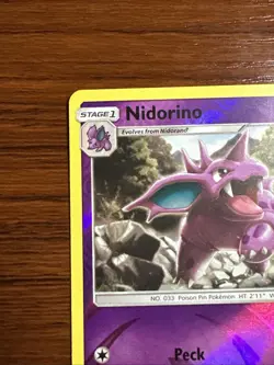 Nidorino Uncommon Reverse Holo Card 58/181 Pokemon TCG Sm-Team Up - Image 2