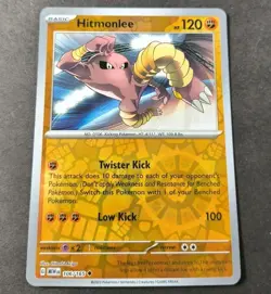 Pokemon 151 Hitmonlee Reverse Holo Uncommon Card 106/165 NM - Image 1