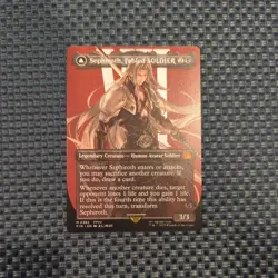MTG English Sephiroth, Fabled SOLDIER (Borderless) (0382) NM Normal - Image 1