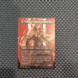 MTG English Sephiroth, Fabled SOLDIER (Borderless) (0382) NM Normal - Image 2