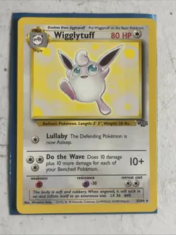 Wigglytuff 32/64 Rare Non-Holo Jungle Set Pokemon Card LP - Image 1