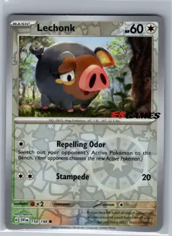 Lechonk - (EB Games Promo) 154/198 - Pokemon Card - NM - Image 1