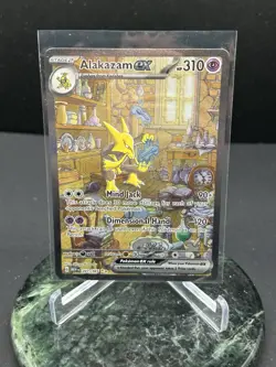 Pokemon Alakazam EX TCG Card 201/165 Scarlet & Violet 151 Series SIR NM - Image 1