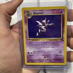Pokemon TCG Haunter Fossil Set Unlimited Rare Non-Holo Card 21/62 LP+ Nintendo - Image 1