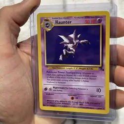 Pokemon TCG Haunter Fossil Set Unlimited Rare Non-Holo Card 21/62 LP+ Nintendo - Image 2