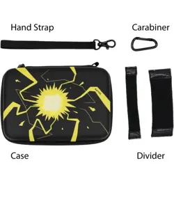 Pokemon Card Case Fits 400 Cards/Dice etc. Storage Holder with hand Strap. - Image 3