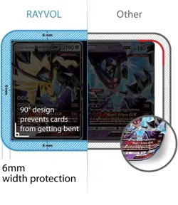 Pokemon Card Case Fits 400 Cards/Dice etc. Storage Holder with hand Strap. - Image 4