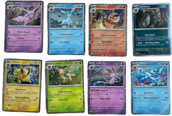 Pokemon Prismatic Evolutions 8 Cosmo Promo Cards - Mini Tin Costco Pack Full Set - Image 1