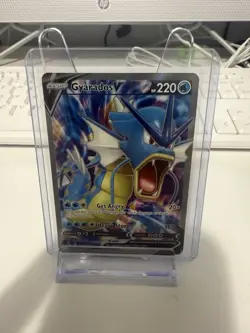 Pokemon TCG Evolving Skies Gyarados v Full Art Ultra Rare Holo Card 171/203 NM - Image 1