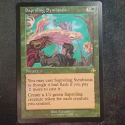 Saproling Symbiosis - Retro Frame - Dominaria Remastered (MTG) - Image 1