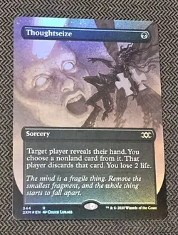 Thoughtseize (Borderless) Double Masters Foil MTG *Pack Fresh* - Image 1