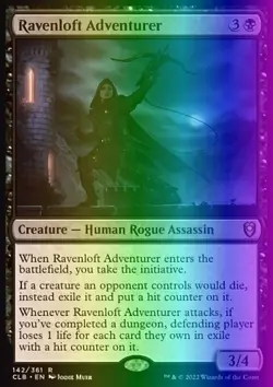 Ravenloft Adventurer (142/1080) CLB LP FOIL - Image 1
