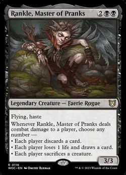1x Rankle, Master of Pranks NM Eng MTG - Commander : WOE - Image 1
