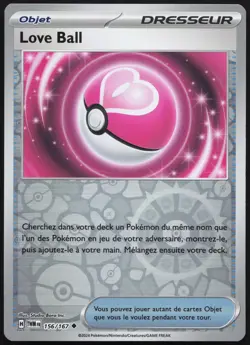 Carte Pokemon Love Ball 156/167 Reverse Mascarade Crepusculaire Francais - Image 1