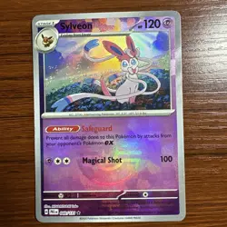 Sylveon Rare Pokeball Ball Holo 040/131 Prismatic Evolutions Pokemon TCG - Image 1