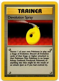 Pokemon - Base Set Devolution Spray 72/102 MP - Image 1