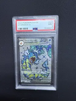 PSA MINT 9 GYARADOS EX #225 SV BASE | 2023 POKEMON SVI EN 225/198 | GRADED - Image 1