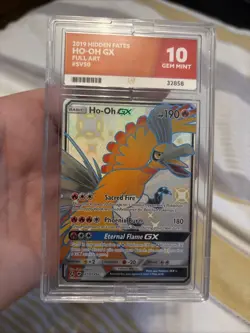 Pokemon TCG HO-OH GX SV50/SV94 Hidden Fates Graded ACE 10 - Image 1