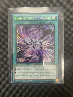 Time-Tearing Morganite MP24-EN088 | 1st Edition Mint Yugioh Prismatic Secret - Image 1