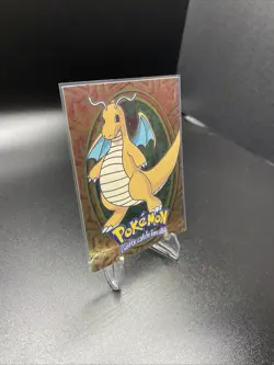 Pokemon Dragonite Trading Card Holographic Collectible 1999 Topps - Image 3