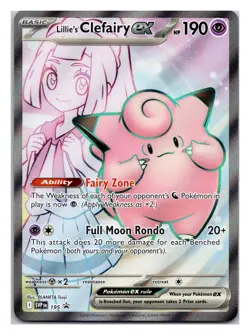 Lillie's Clefairy ex #195 SV: Scarlet & Violet Promo Cards Pokemon Promo - Image 1
