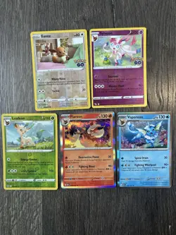Pokemon TCG Eeveelutions Holo / Reverse Holo 5 Card Lot Near Mint - Image 1