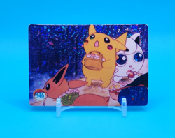 Pokemon Card - Eevee, Pikachu & Jigglypuff #346 - Vending Machine - Holo - Image 1