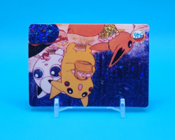 Pokemon Card - Eevee, Pikachu & Jigglypuff #346 - Vending Machine - Holo - Image 2