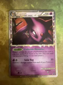 Espeon Prime 81/90 Undaunted Holo Rare Pokemon TCG Card **swirl** - Image 2