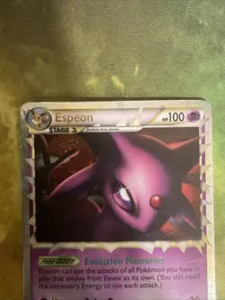 Espeon Prime 81/90 Undaunted Holo Rare Pokemon TCG Card **swirl** - Image 3