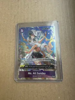 One Piece Card Game Ms. All Sunday OP04-064 Alternate Art Parallel Card NM - Image 1