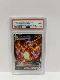 Pokemon TCG Charizard VMAX SWSH261 UltraPremium Collection Promo Card 2022 PSA 9 - Image 1