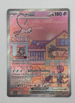 Mew ex SVP 053 Pokemon TCG Scarlet Violet 151 Black Star Promo Full Art Card NM! - Image 1