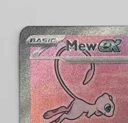 Mew ex SVP 053 Pokemon TCG Scarlet Violet 151 Black Star Promo Full Art Card NM! - Image 4