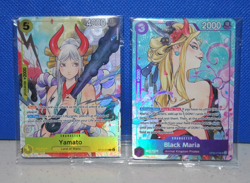 One Piece TCG Illustration Box Vol. 2 Promo Cards - Black Maria & Yamato SEALED - Image 1