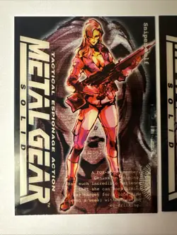 Metal Gear Solid ~ 3x Trading Card Lot ~ Big Boss/ Sniper Wolf/ Ocelot (Basic) - Image 3