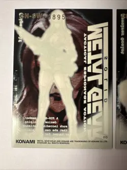 Metal Gear Solid ~ 3x Trading Card Lot ~ Big Boss/ Sniper Wolf/ Ocelot (Basic) - Image 4
