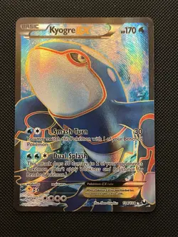 Pokemon Dark Explorers Kyogre EX Full Art Ultra Rare Card #104/108 ENGLISH LP-MP - Image 1