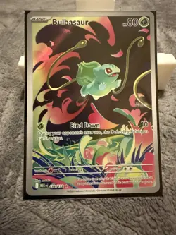 2025 Pokemon Mega Evolution 133/132 Bulbasaur Illustration Rare Card NM-MT - Image 1