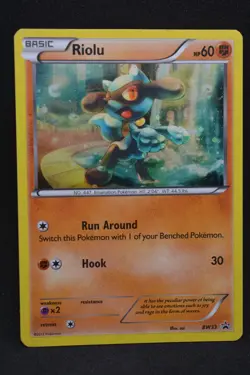 Pokemon Card Riolu BW33 Black & White Non Holo Black Star Promo - Image 1