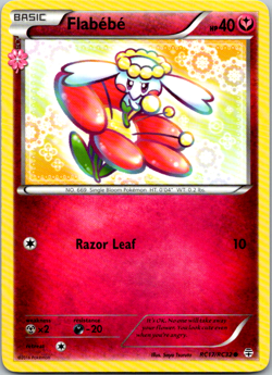 Flabebe #RC17/RC32 Pokemon Generations Common Card Near Mint XY Radiant - Image 1