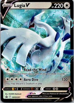 Lugia V SWSH301 Holo Black Star Promo Pokemon TCG Card Ultra Rare Near Mint - Image 1