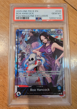 PSA 10 Boa Hancock OP07-038 PSA Magazine Exclusive Graded One Piece Card - Image 2