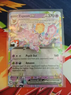 Espeon EX 034/131 Prize Pack Series Promo Stamped Card Holo Pokemon - Image 1